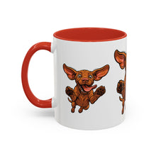 Load image into Gallery viewer, Happy Jumping Vizsla Mug | Accent Coffee Mug 11oz 15oz