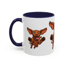 Load image into Gallery viewer, Happy Jumping Vizsla Mug | Accent Coffee Mug 11oz 15oz