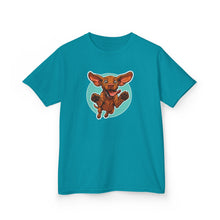 Load image into Gallery viewer, Vizsla Kids Shirt, Jumping Puppy Tee, Cute Vizsla Dog T-Shirt for Boys and Girls, Toddler Youth Vizsla Lover Gift, Hungarian Pointer