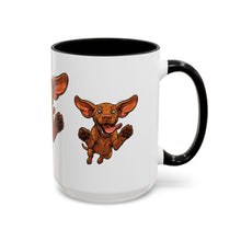 Load image into Gallery viewer, Happy Jumping Vizsla Mug | Accent Coffee Mug 11oz 15oz