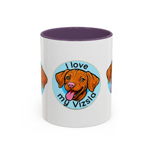 Load image into Gallery viewer, Vizsla Love Coffee Mug, Dog Lover Gift, Personalized Pet Mug, Animal Appreciation, Fun Home Decor