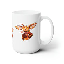 Load image into Gallery viewer, Super Vizsla White Ceramic Mug 15oz Hungarian Vizsla Puppy Dog Gift