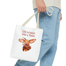 Load image into Gallery viewer, Life is Better with a Vizsla Tote Bag | Dog Lover Puppy Illustration