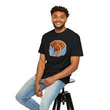Load image into Gallery viewer, Cloudy With a Chance of NOPE Dog Face T-shirt | Vizsla Weather Tee