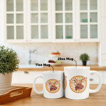 Load image into Gallery viewer, Excited Leaping Super Vizsla Puppy Dog Jumbo Ceramic Mug, 20oz