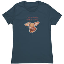 Load image into Gallery viewer, Life is better with a Vizsla - Womens Triblend T shirt for Hungarian Vizsla dog lovers