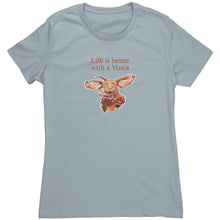 Load image into Gallery viewer, Life is better with a Vizsla - Womens Triblend T shirt for Hungarian Vizsla dog lovers