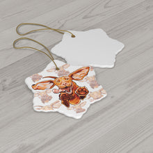 Load image into Gallery viewer, Vizsla Christmas ornament snowflake