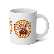 Load image into Gallery viewer, Excited Leaping Super Vizsla Puppy Dog Jumbo Ceramic Mug, 20oz