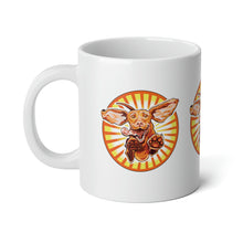 Load image into Gallery viewer, Excited Leaping Super Vizsla Puppy Dog Jumbo Ceramic Mug, 20oz
