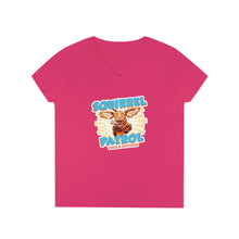 Load image into Gallery viewer, Squirrel Patrol Vizsla Division Ladies' V-Neck T-Shirt