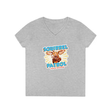 Load image into Gallery viewer, Squirrel Patrol Vizsla Division Ladies' V-Neck T-Shirt