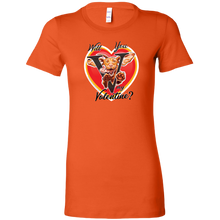 Load image into Gallery viewer, Will You V My Valentine? Super Vizsla Womens Shirt