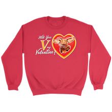 Load image into Gallery viewer, Will You V My Valentine? Super Vizsla Crewneck Sweatshirt
