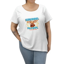 Load image into Gallery viewer, Super Vizsla Squirrel Patrol Women's Curvy Tee