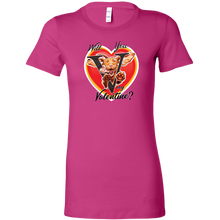 Load image into Gallery viewer, Will You V My Valentine? Super Vizsla Womens Shirt