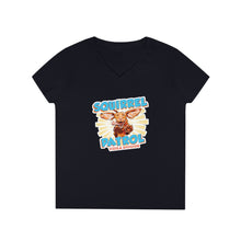 Load image into Gallery viewer, Squirrel Patrol Vizsla Division Ladies' V-Neck T-Shirt