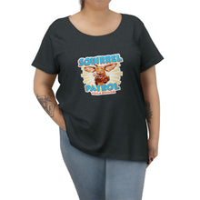 Load image into Gallery viewer, Super Vizsla Squirrel Patrol Women's Curvy Tee