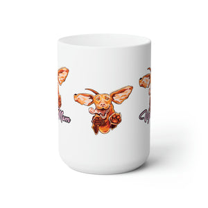 Cute Vizsla Puppy Dog Mom - Ceramic Mug 15oz