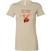 Load image into Gallery viewer, Life is better with a Vizsla - Womens shirt featuring original Hungarian Vizsla artwork