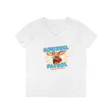Load image into Gallery viewer, Squirrel Patrol Vizsla Division Ladies' V-Neck T-Shirt