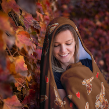 Load image into Gallery viewer, Cozy Vizsla Dog Hooded Blanket