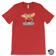 Load image into Gallery viewer, Vizsla Dad design on a men&#39;s red  t-shirt
