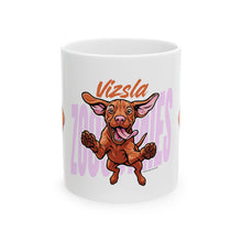 Load image into Gallery viewer, Vizsla Lovers Ceramic Mug - Adorable Dog Mug for Pet Owners, Dog Mom Gift, Animal Lover Cup, Funny Gift for Birthdays
