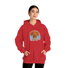 Load image into Gallery viewer, 'Cloudy With A Chance Of NOPE'  Vizsla Dog Portrait Hoodie
