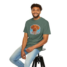 Load image into Gallery viewer, Cloudy With a Chance of NOPE Dog Face T-shirt | Vizsla Weather Tee
