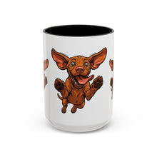 Load image into Gallery viewer, Happy Jumping Vizsla Mug | Accent Coffee Mug 11oz 15oz
