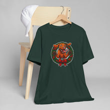 Load image into Gallery viewer, Festive Vizsla Dog Tee - Perfect for Pet Lovers, Holiday Wear, Christmas Gift, Casual Style, Family Gatherings
