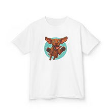 Load image into Gallery viewer, Vizsla Kids Shirt, Jumping Puppy Tee, Cute Vizsla Dog T-Shirt for Boys and Girls, Toddler Youth Vizsla Lover Gift, Hungarian Pointer
