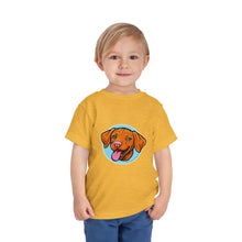 Load image into Gallery viewer, Happy Hungarian Vizsla Puppy Toddler Tee, Kids T-Shirt, Dog Lover Gift, Cute Animal Shirt, Pet Owner Clothing, Children's Apparel
