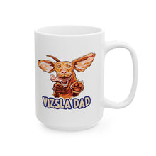 Load image into Gallery viewer, Vizsla Dog Illustration Mug | Vizsla dad Ceramic Coffee Mug, 11oz or 15oz
