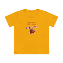Load image into Gallery viewer, Life is better with a Vizsla - Womens Triblend T shirt for Hungarian Vizsla dog lovers
