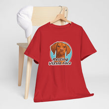 Load image into Gallery viewer, Resting Vizsla Face T-Shirt | Vizsla Dog Tee, Dog Lover Shirt
