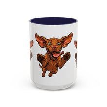 Load image into Gallery viewer, Happy Jumping Vizsla Mug | Accent Coffee Mug 11oz 15oz
