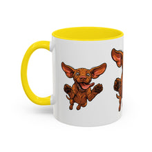 Load image into Gallery viewer, Happy Jumping Vizsla Mug | Accent Coffee Mug 11oz 15oz
