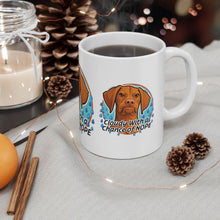 Load image into Gallery viewer, Vizsla Dog Mug  "Cloudy With a Chance of NOPE" Ceramic Coffee Cup (11oz &amp; 15oz)
