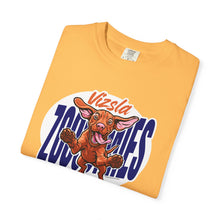 Load image into Gallery viewer, Vizsla Zoomies Unisex Garment-Dyed T-shirt | Dog Lover Tee | Pet Enthusiast Gift | Casual Wear | Animal Print Clothing

