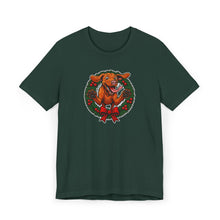 Load image into Gallery viewer, Festive Vizsla Dog Tee - Perfect for Pet Lovers, Holiday Wear, Christmas Gift, Casual Style, Family Gatherings
