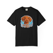 Load image into Gallery viewer, Cloudy With a Chance of NOPE Dog Face T-shirt | Vizsla Weather Tee
