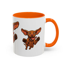 Load image into Gallery viewer, Happy Jumping Vizsla Mug | Accent Coffee Mug 11oz 15oz
