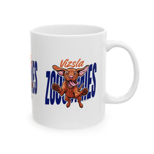 Load image into Gallery viewer, Mug - Happy Vizsla Puppy with Zoomies perfect for Hungarian Vizsla dog lovers
