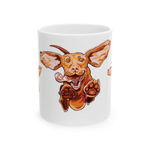 Load image into Gallery viewer, Joyful Vizsla Dog Lover's Ceramic Mug - Fun 11oz &amp; 15oz Brew Buddy, Pet Lover Gift, Dog Themed Coffee Mug, Unique Presents for Vizsla Lovers
