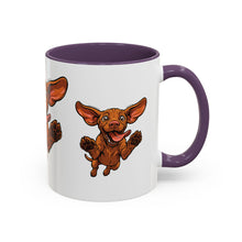 Load image into Gallery viewer, Happy Jumping Vizsla Mug | Accent Coffee Mug 11oz 15oz
