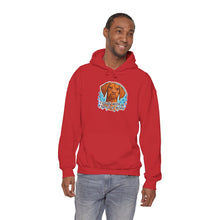 Load image into Gallery viewer, 'Cloudy With A Chance Of NOPE'  Vizsla Dog Portrait Hoodie

