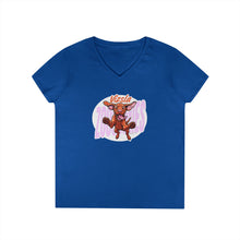 Load image into Gallery viewer, Vizsla Lover Ladies' V-Neck T-Shirt, Dog Mom Gift, Pet Lover Apparel, Cute Animal Tee, Animal Rescue Support
