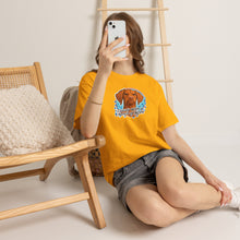 Load image into Gallery viewer, Cloudy with a Chance of Nope Dog Tee | Cute Vizsla Weather Graphic
